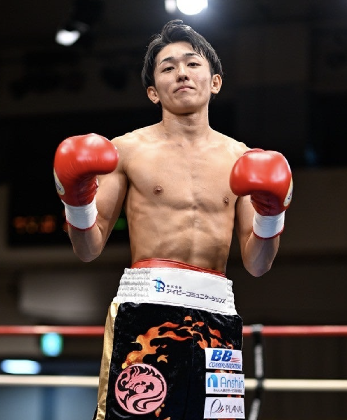 磯金龍選手 リングにて